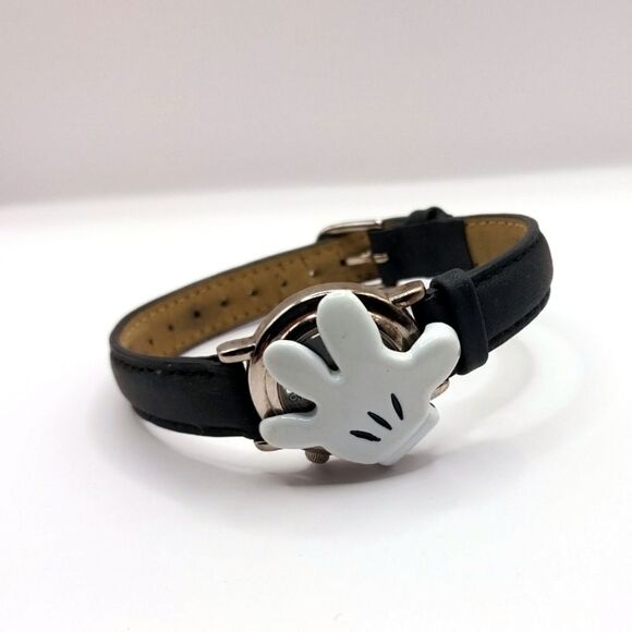 Disney Mickey Mouse Glove Flip Top Cover Vintage Wristwatch main image 5